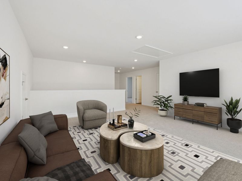 Furnished interior view inside a new home in Watkins Glen, Raleigh (Image 12).