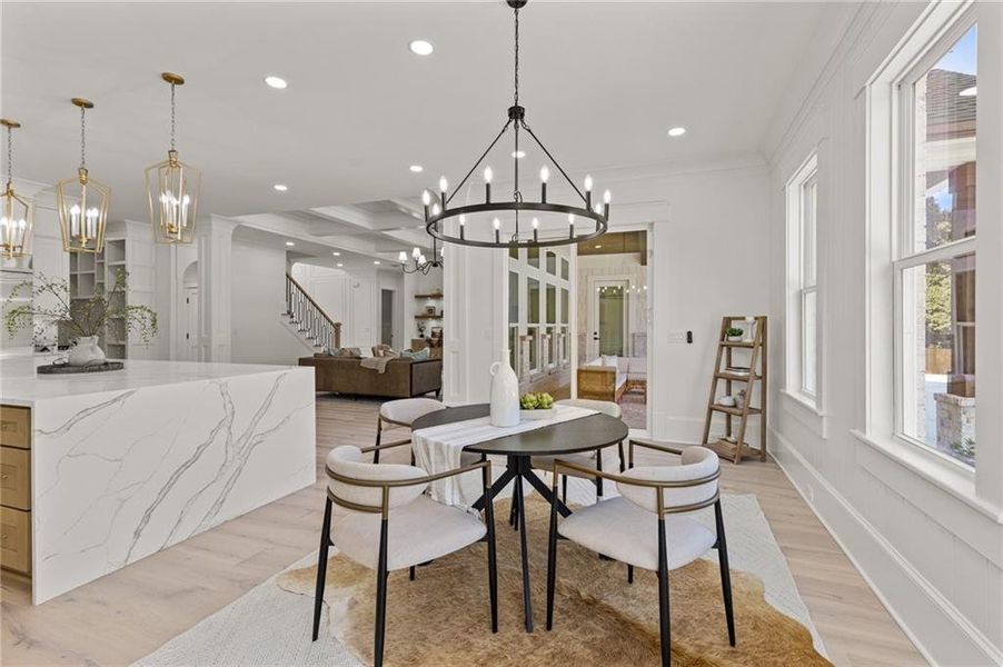 Furnished interior view inside a new home in , Dacula (Image 42).
