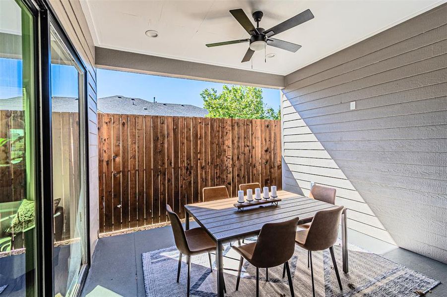 Exterior details and patio area of a home in , Dallas (Image 26).
