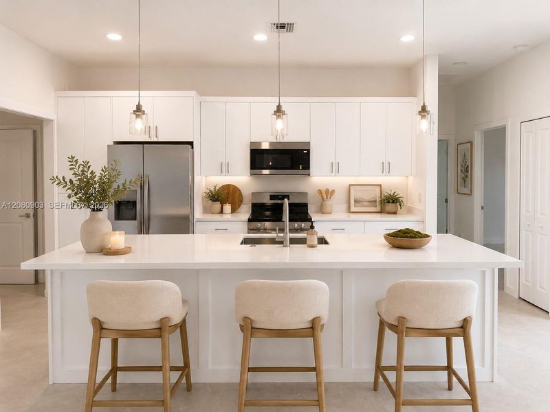 Furnished interior view inside a new home in , Lehigh Acres (Image 8).