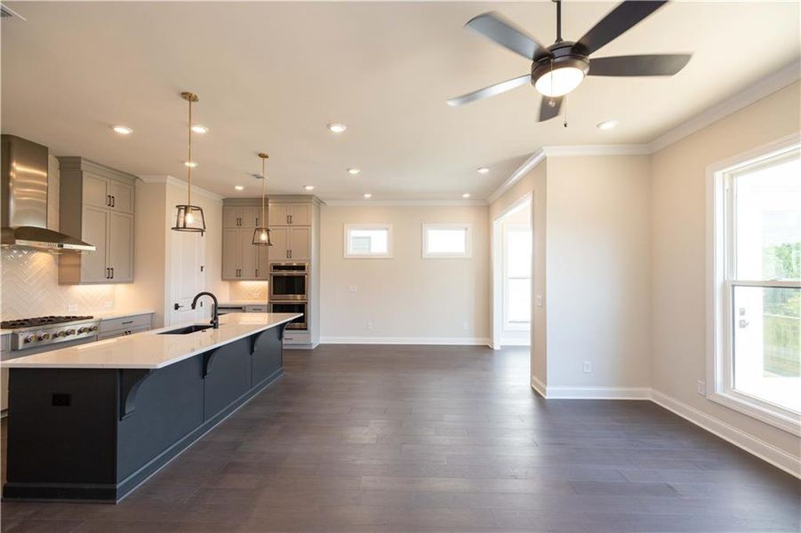 Furnished interior view inside a new home in Waterhaven, Cumming (Image 8).