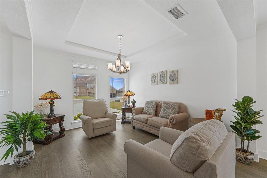 Furnished interior view inside a new home in Broadmoor Estates, Ovilla (Image 31).