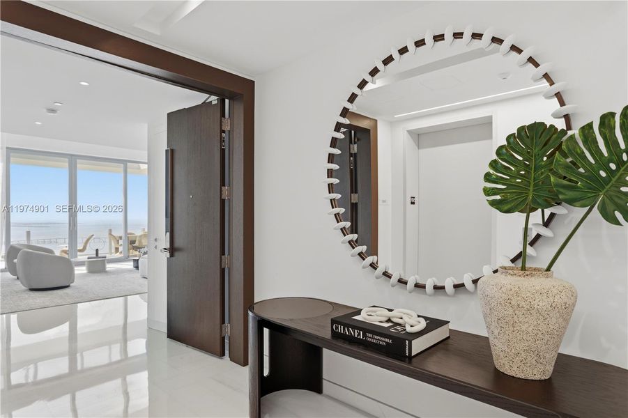 Furnished interior view inside a new home in , Miami (Image 8).