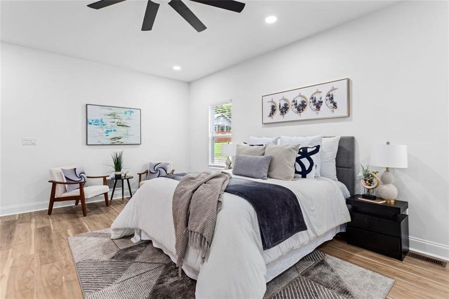Furnished interior view inside a new home in , Atlanta (Image 16).