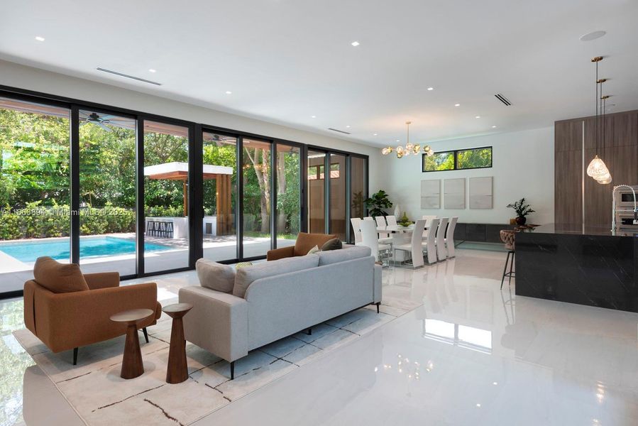 Furnished interior view inside a new home in , Miami Shores (Image 15).