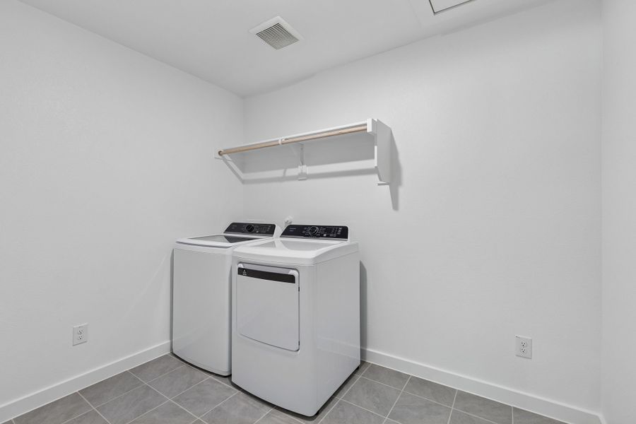 Utility Room in the Harrison home plan by Trophy Signature Homes – REPRESENTATIVE PHOTO