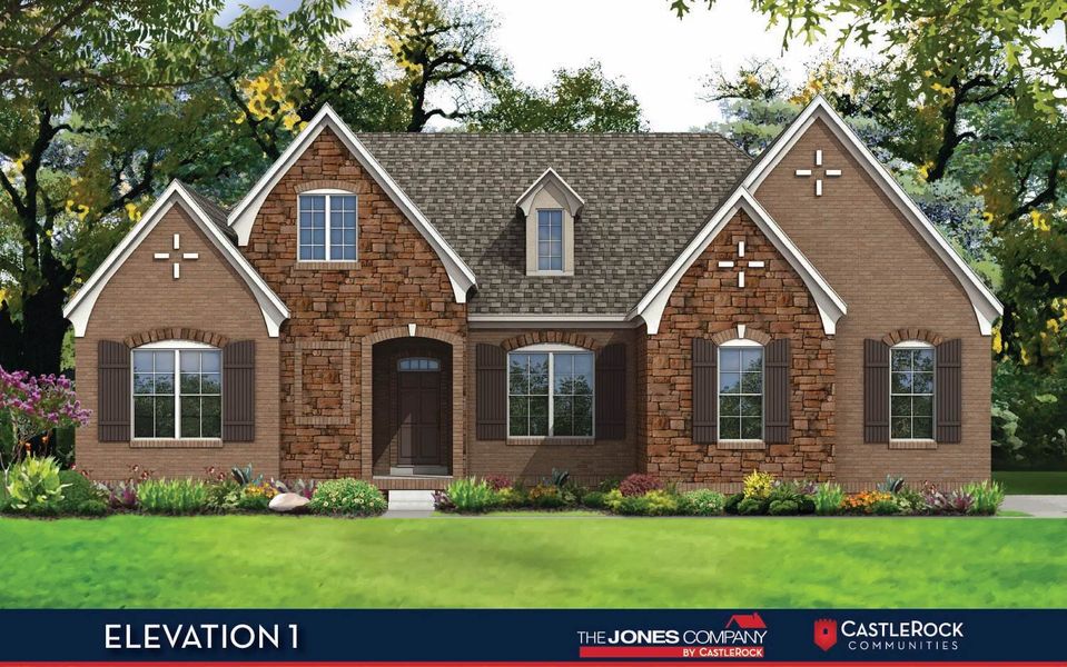 Representative exterior photo of a completed home built from the Dresden by CastleRock Communities in Belvoir, Fairview, TN (Image 1).