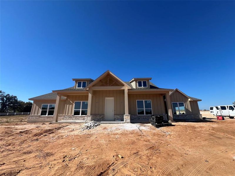 In-progress construction of a new home in Zion Valley, Springtown, TX (Image 3).