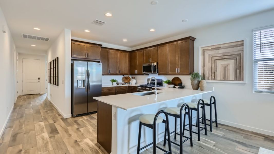 Kitchen island with seating