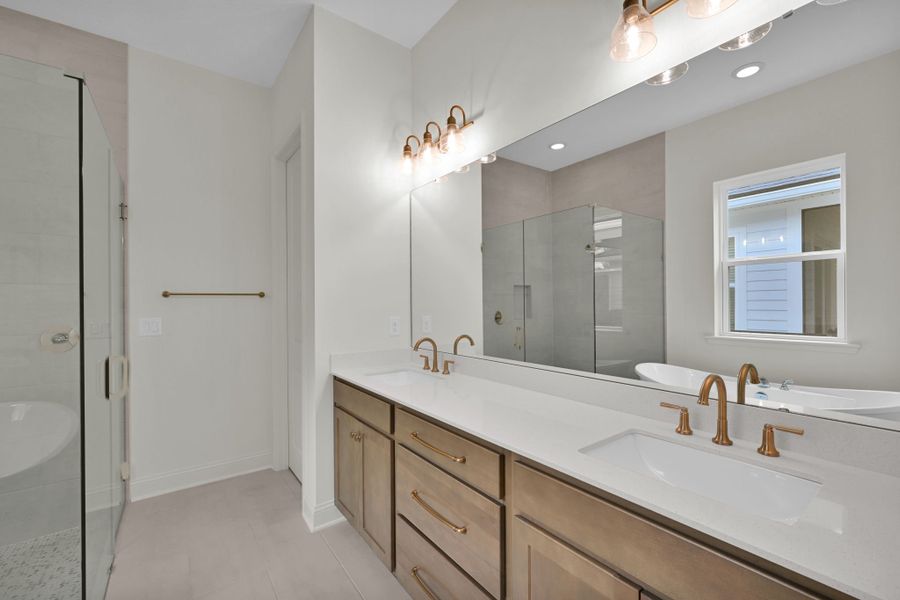 Representative furnished interior of a home built from the Hudson II by Riverside Homes in Hidden Creek at SilverLeaf 70' Series, St. Augustine (Image 15).
