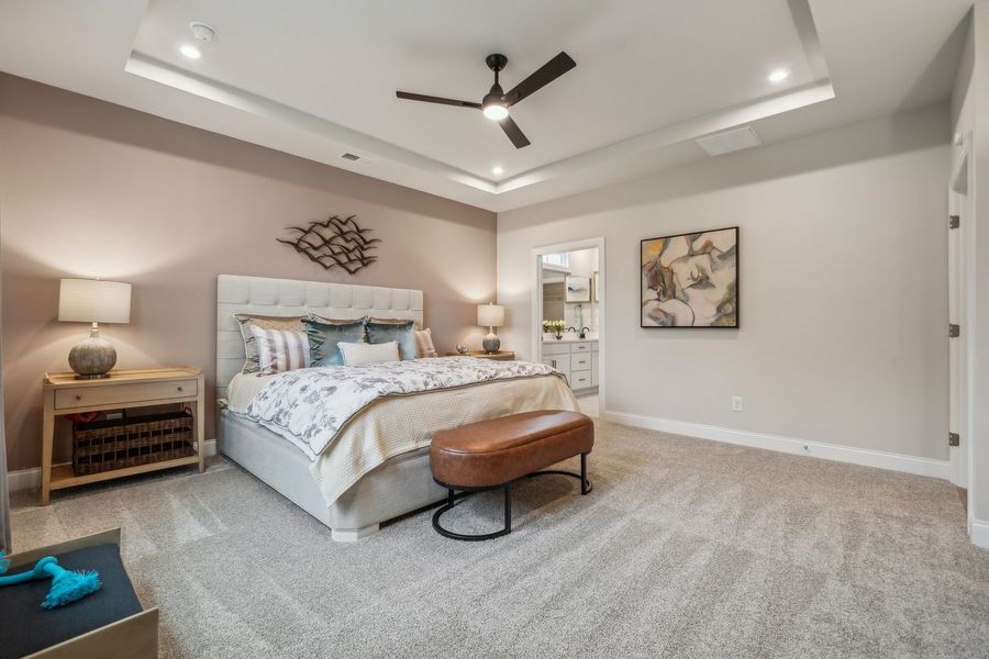 Furnished interior view inside a new home in The Beacon at Old Peachtree Single Family Homes, Lawrenceville (Image 243).