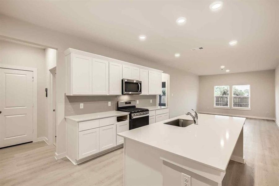 Furnished interior view inside a new home in Prestige Collection at Overland Grove, Forney (Image 4).