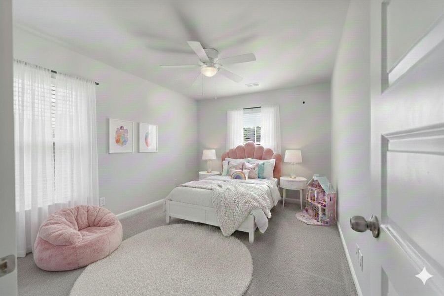 Furnished interior view inside a new home in Sweetgrass at Summers Corner, Summerville (Image 17).