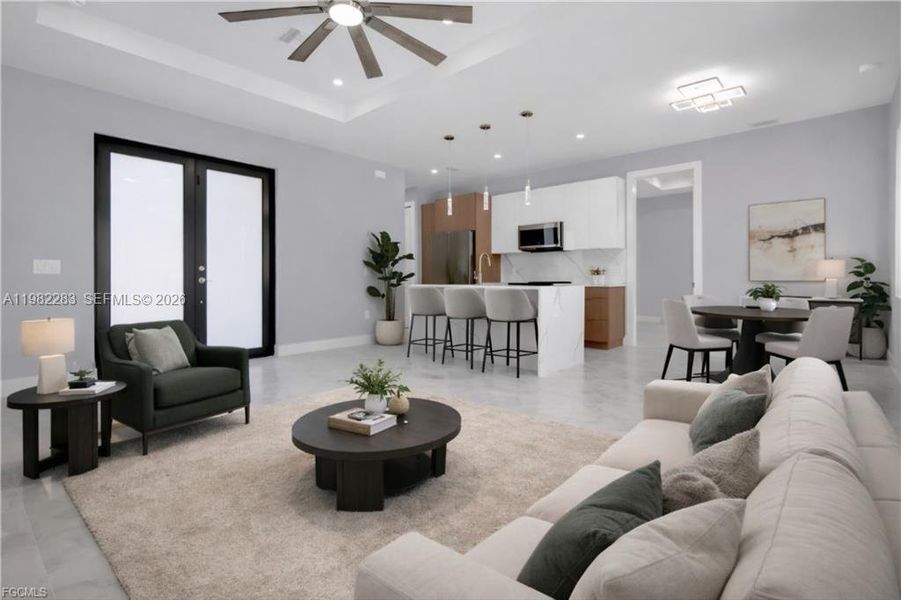 Furnished interior view inside a new home in , Lehigh Acres (Image 12).