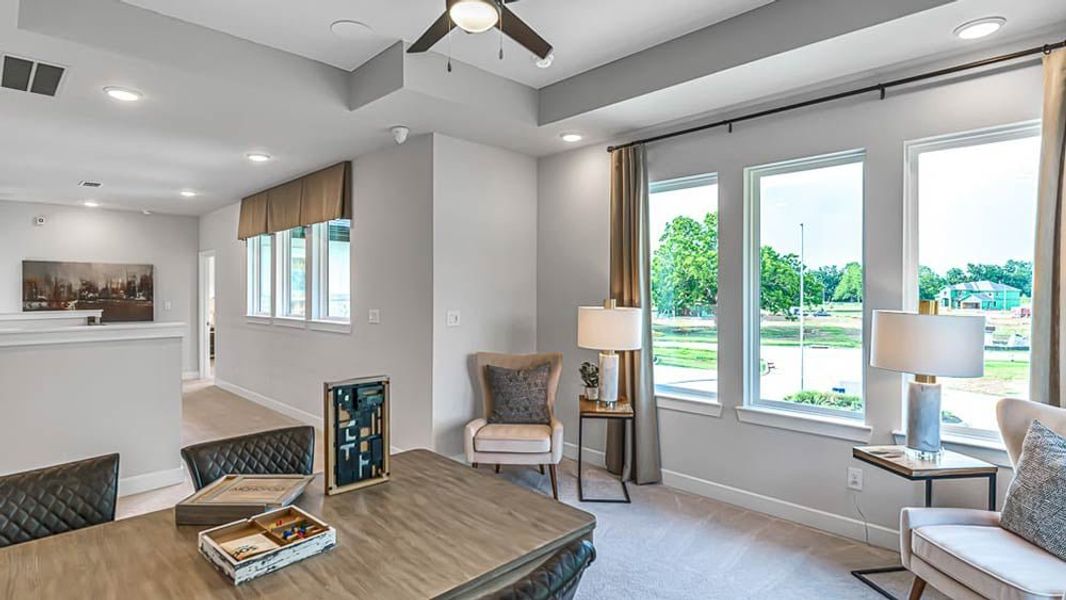 Furnished interior view inside a new home in Avalon at Cypress, Cypress (Image 40).