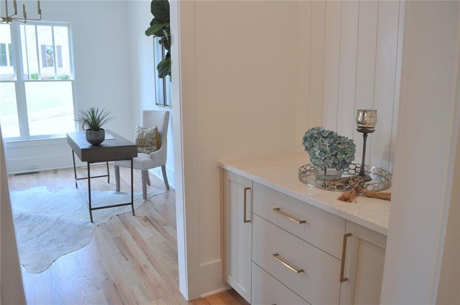 Furnished interior view inside a new home in , Marietta (Image 17).