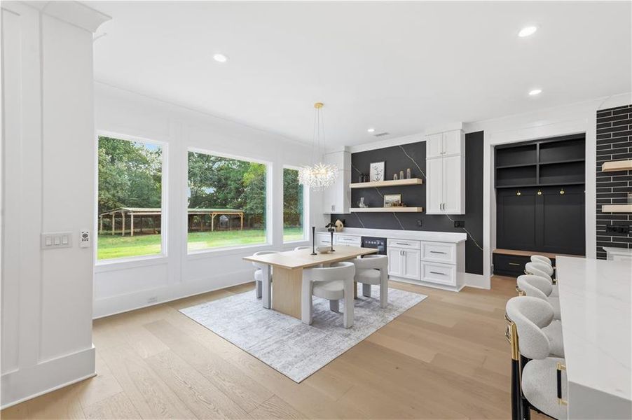 Furnished interior view inside a new home in , Monroe (Image 50).