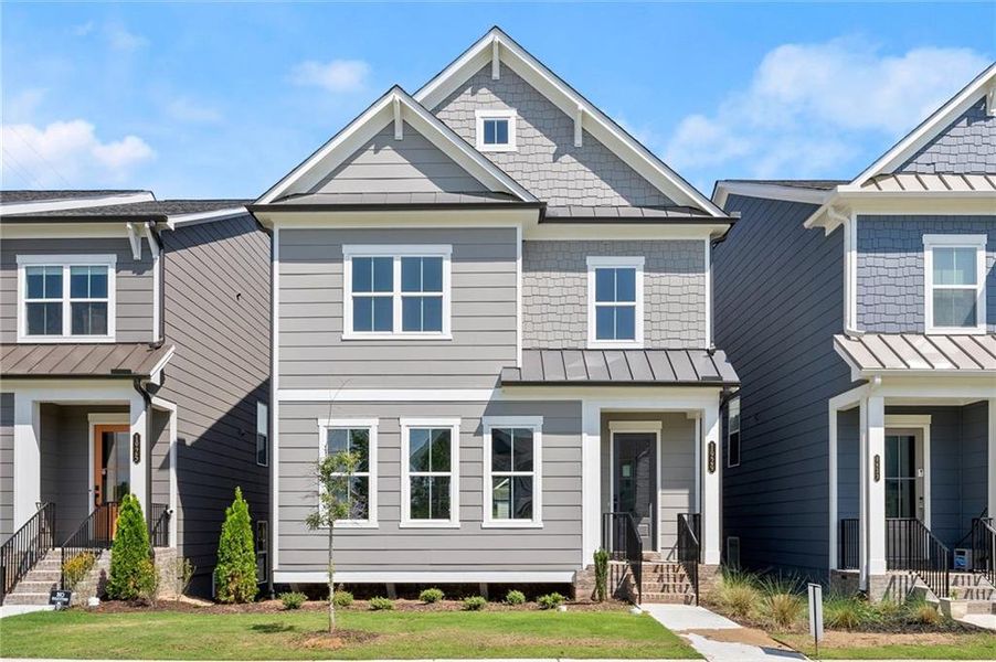 Front exterior of a new home in West Highlands, Atlanta, GA, highlighting curb appeal (Image 29). Front exterior of a new home in West Highlands, Atlanta, GA, highlighting curb appeal (Image 29).