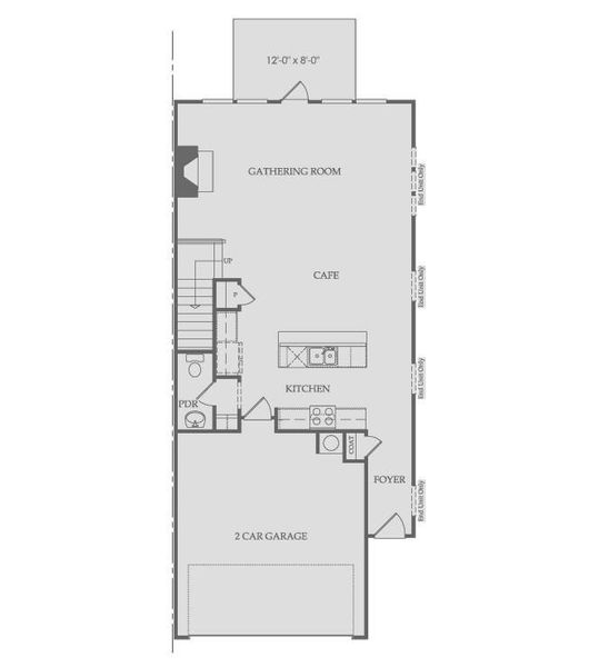 2D floor plan layout of this home in Ansley Towns, Cumming, GA (Image 6).