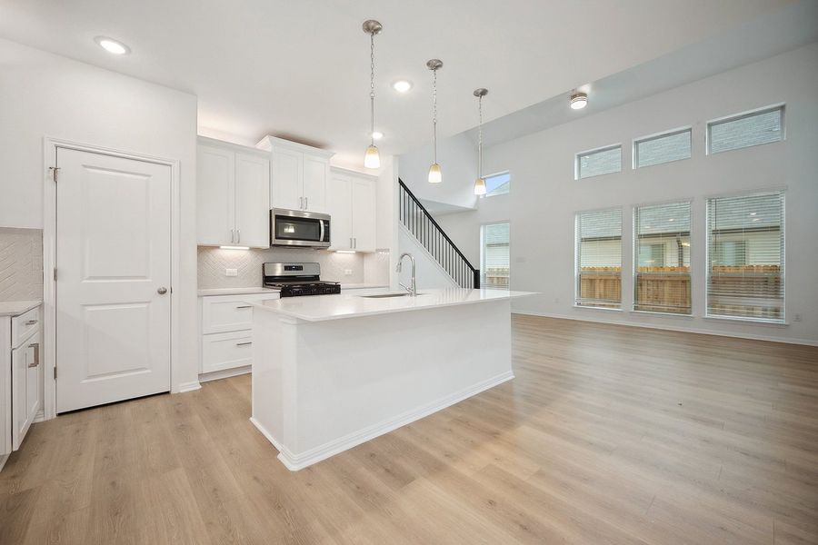 Furnished interior view inside a new home in The Hills of Bear Creek, Manchaca (Image 7).