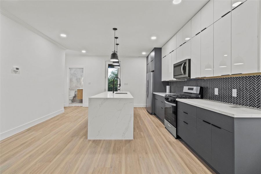 Furnished interior view inside a new home in , Houston (Image 13).