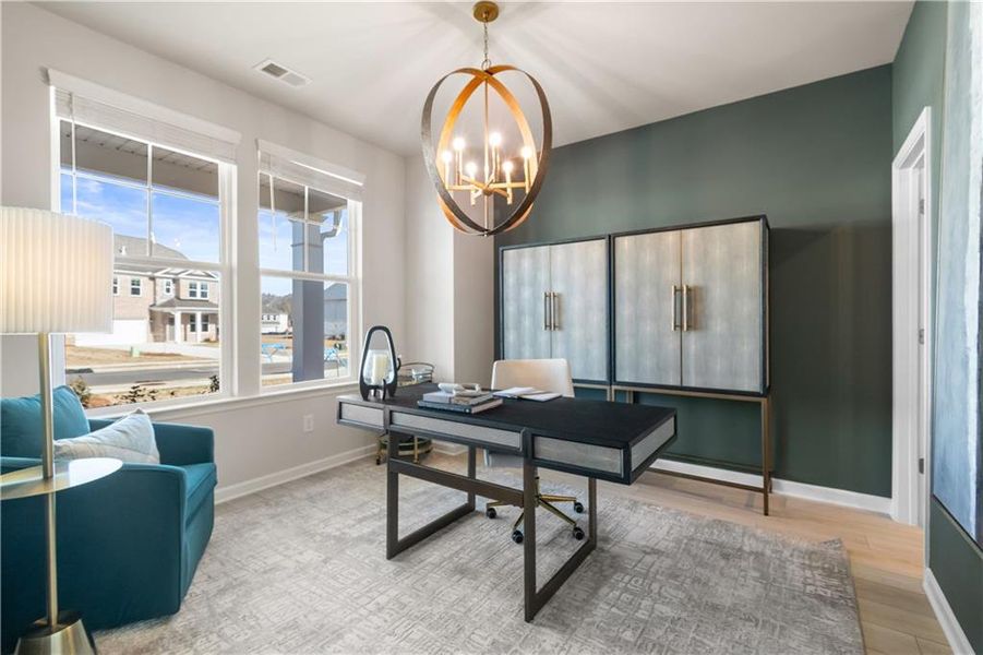 Furnished interior view inside a new home in Abbotts Crossing, Conyers (Image 25).