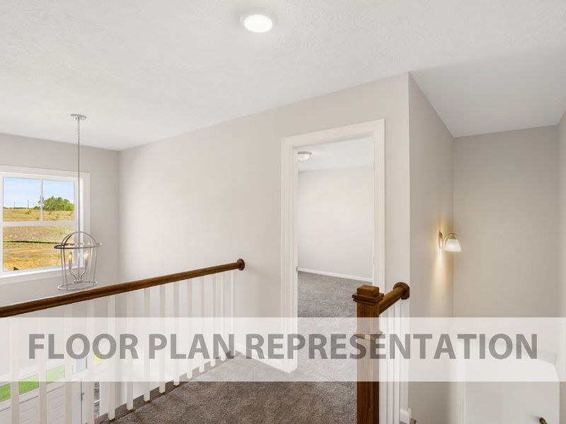 Upstairs Landing Floorplan Representation Photo | The Ashworth VI Upstairs Landing Floorplan Representation Photo | The Ashworth VI