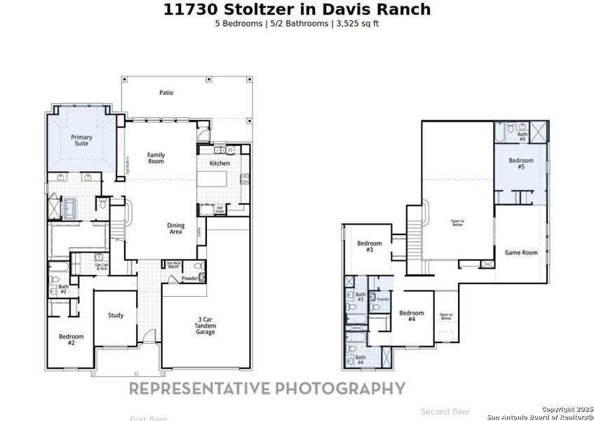 2D floor plan layout of this home in Davis Ranch: 60ft. lots, San Antonio, TX (Image 3). 2D floor plan layout of this home in Davis Ranch: 60ft. lots, San Antonio, TX (Image 3).