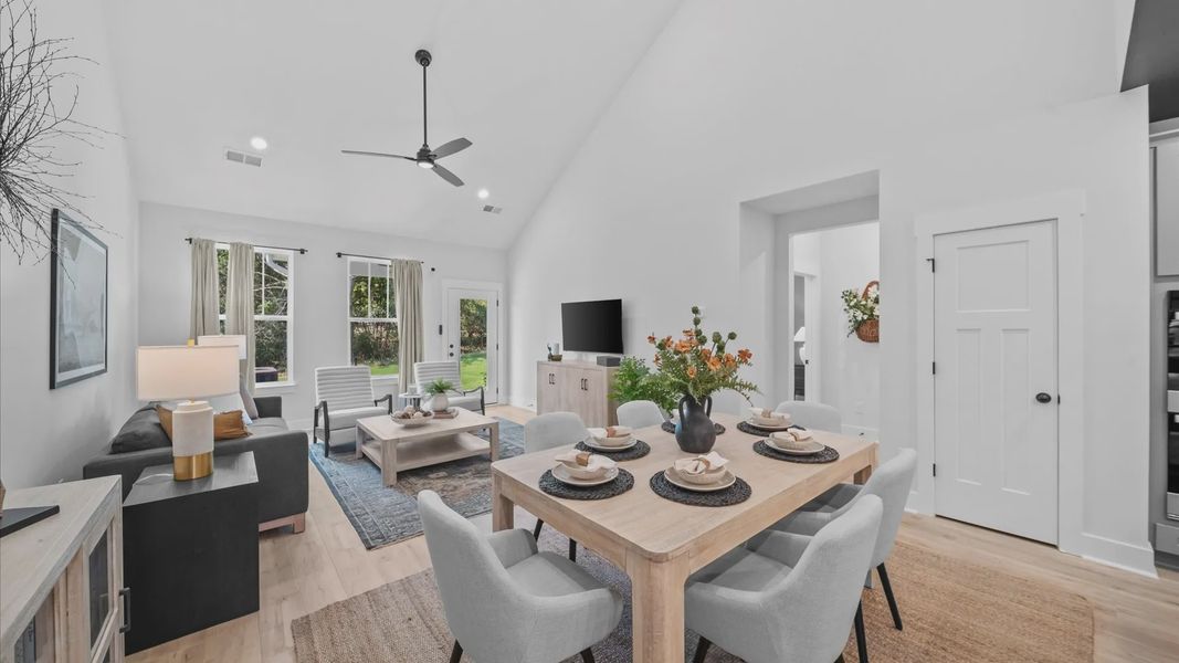 Furnished interior view inside a new home in Village at Midway, Anderson (Image 17).