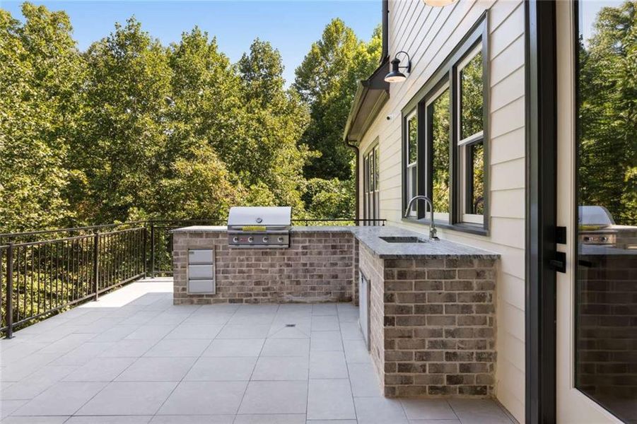 Exterior details and patio area of a home in , Alpharetta (Image 36). Exterior details and patio area of a home in , Alpharetta (Image 36).