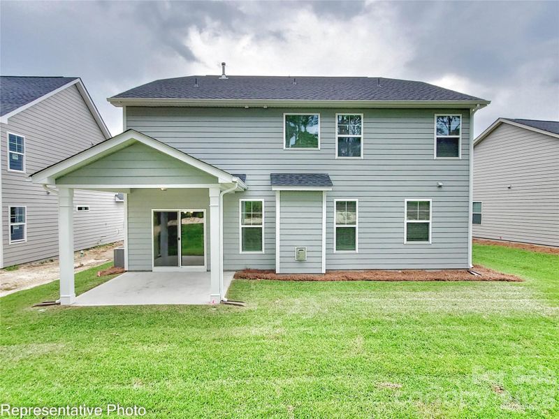 Rear exterior with covered porch Rear exterior with covered porch