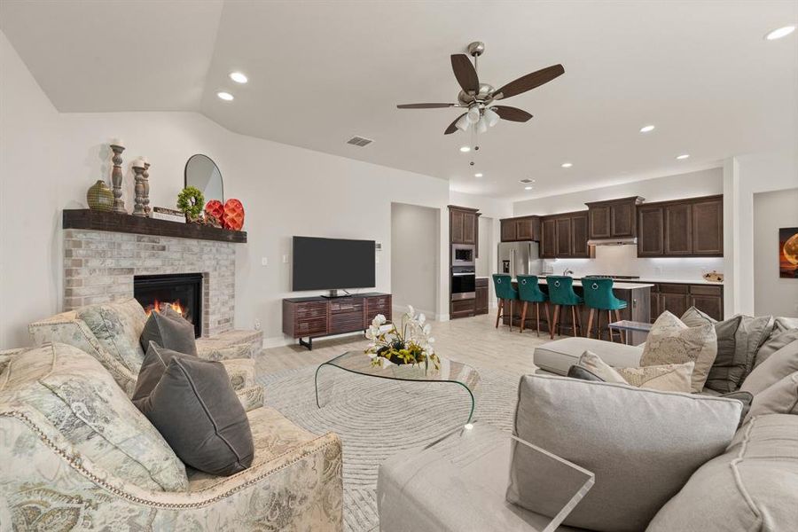 Furnished interior view inside a new home in Timberbrook, Justin (Image 34).