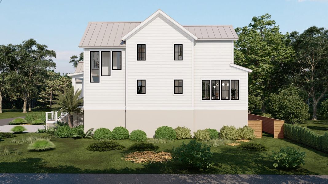 Front exterior of a new home in , Isle Of Palms, SC, highlighting curb appeal (Image 29).