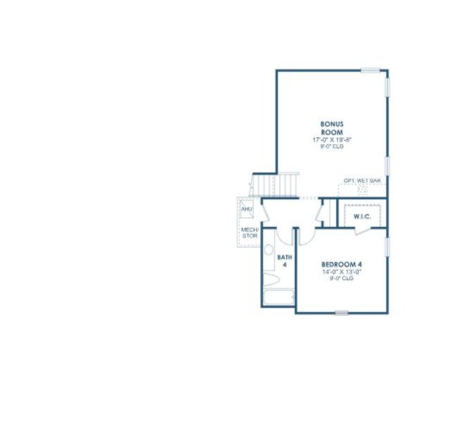 2D floor plan layout of this home in Two Rivers, Zephyrhills, FL (Image 3).