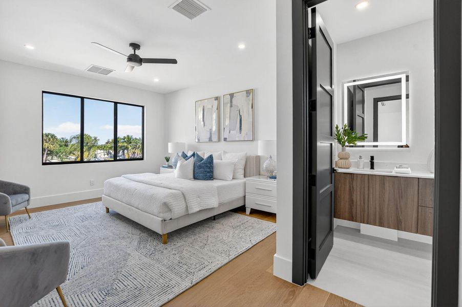 Furnished interior view inside a new home in , Boca Raton (Image 7).