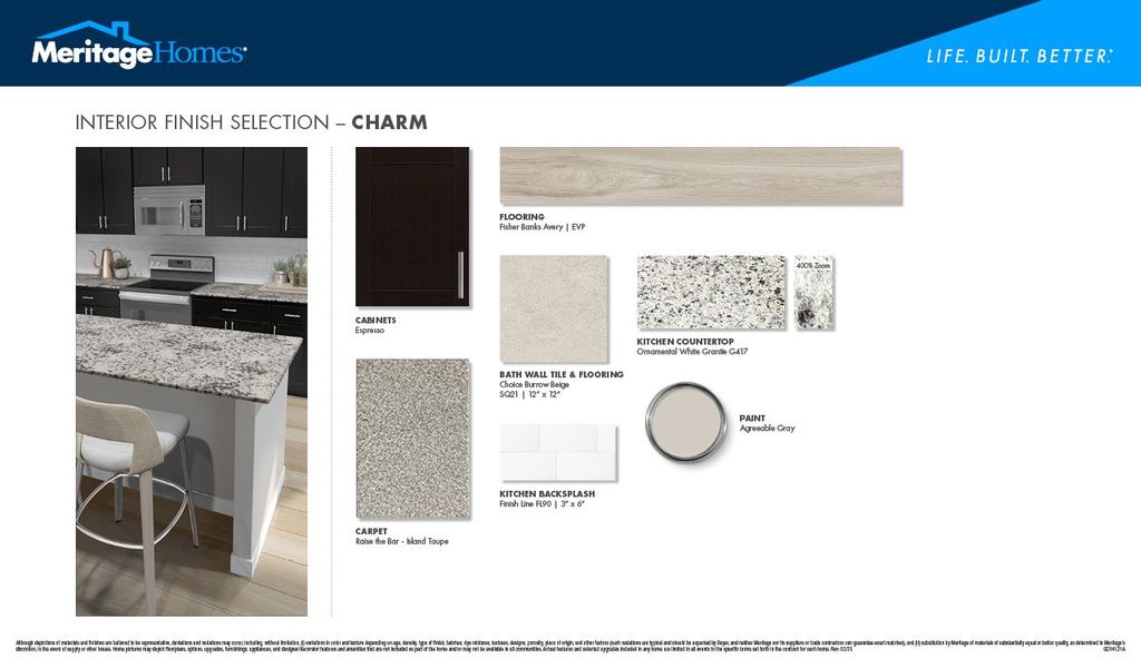 Sample of building materials used in homes in Mavera, Conroe (Image 3). Sample of building materials used in homes in Mavera, Conroe (Image 3).