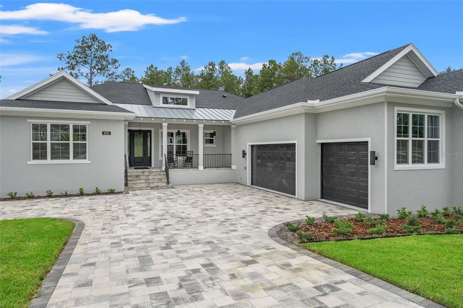 Front exterior of a new home in , Brooksville, FL, highlighting curb appeal (Image 1). Front exterior of a new home in , Brooksville, FL, highlighting curb appeal (Image 1).