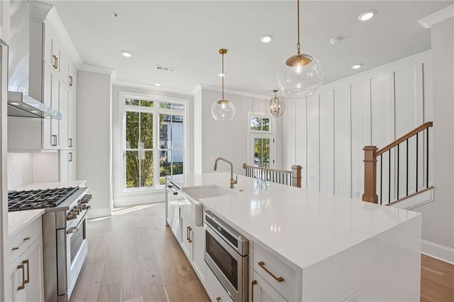 Furnished interior view inside a new home in Towns on Thompson, Alpharetta (Image 18).
