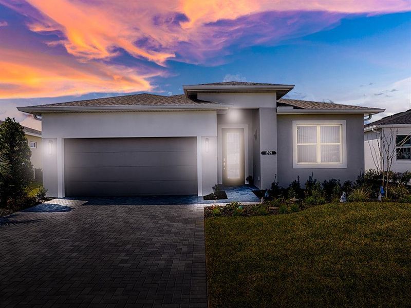 Front exterior of a new home in , Tavares, FL, highlighting curb appeal (Image 25).