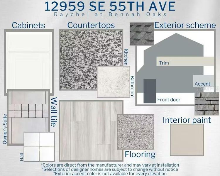 Sample of building materials used in homes in Bennah Oaks, Belleview (Image 3).