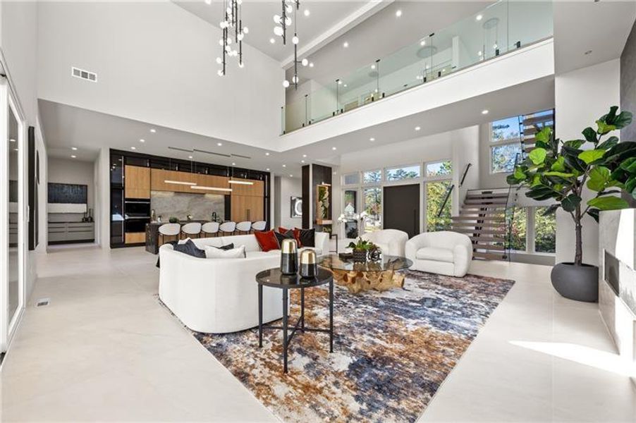 Furnished interior view inside a new home in , Atlanta (Image 62).