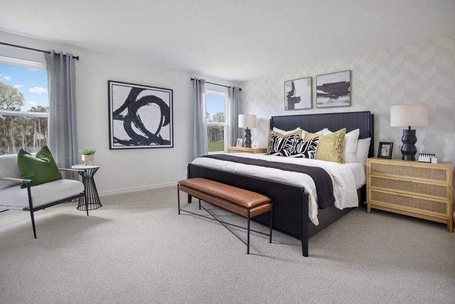 Representative furnished interior of a home built from the 2385 Modeled by KB Home in Naples Village at Verona I, Titusville (Image 7).