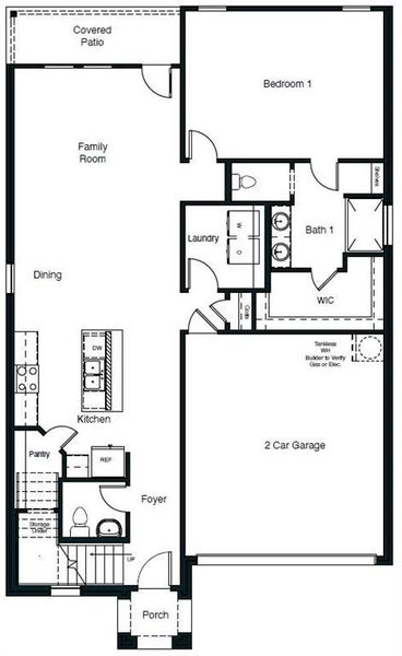 D.R. Horton's Macon floorplan, 1st floor - All Home and community information, including pricing, included features, terms, availability and amenities, are subject to change at any time without notice or obligation. All Drawings, pictures, photographs, video, square footages, floor plans, elevations, features, colors and sizes are approximate for illustration purposes only and will vary from the homes as built.