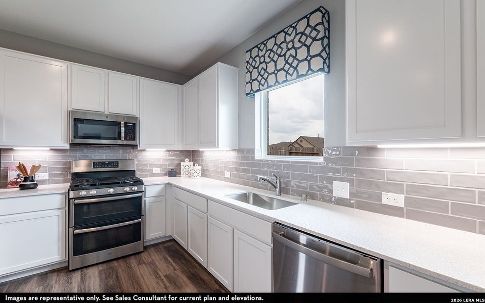 Furnished interior view inside a new home in Red Hawk Landing, San Antonio (Image 9).