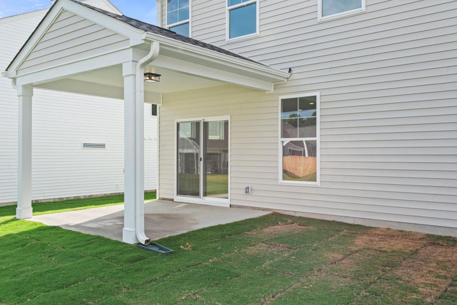 Exterior details and patio area of a home in Hopewell Garden, Winston-Salem (Image 16).