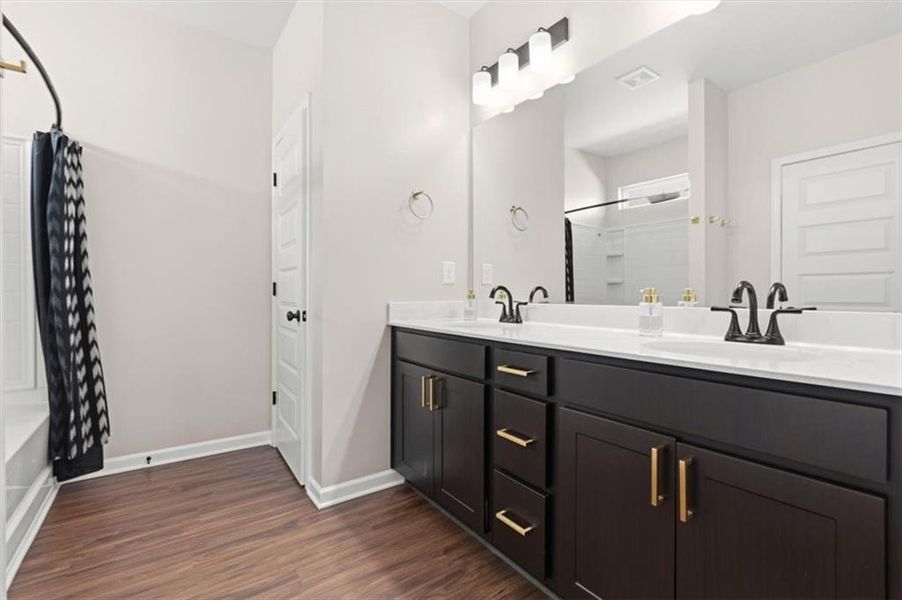 Furnished interior view inside a new home in , Cartersville (Image 38).