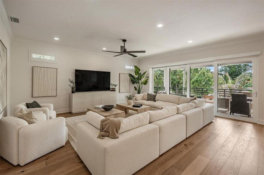 Furnished interior view inside a new home in , Tampa (Image 53).
