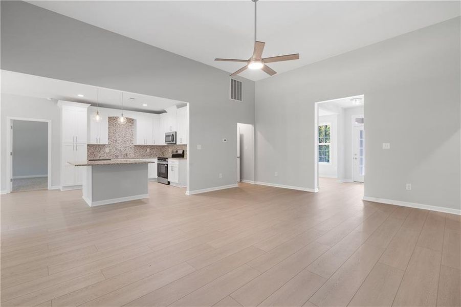Spacious, unfurnished interior of a new home in , Gray (Image 52).