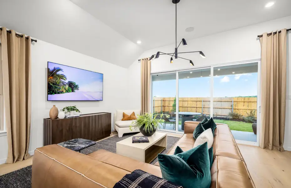 Representative furnished interior of a home built from the Doucette by Pulte Homes in Spring Branch Preserve, Montgomery (Image 7).