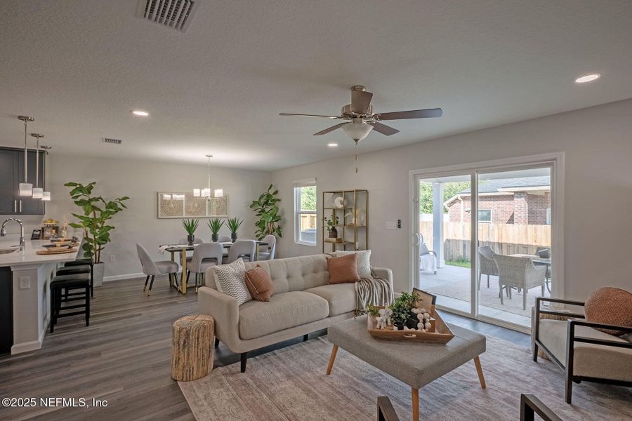Furnished interior view inside a new home in , Jacksonville (Image 12).
